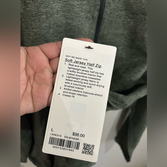 Lululemon Soft Jersey Half zip size M & L - Picture 3 of 3